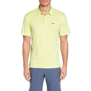 Patagonia Men's Polo Shirt - Trout Fitz Roy, Lite Blazing Yellow, Size XL, 52206